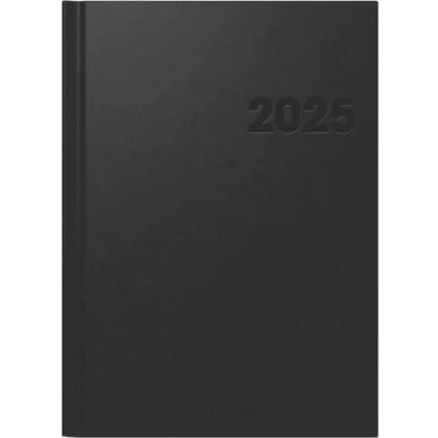 Afbeelding van Brunnen 1078160905 boekkalender model 781 (2025) 2 zijden = 1 week A4 144 pagina&#039;s Balacron koord zwart