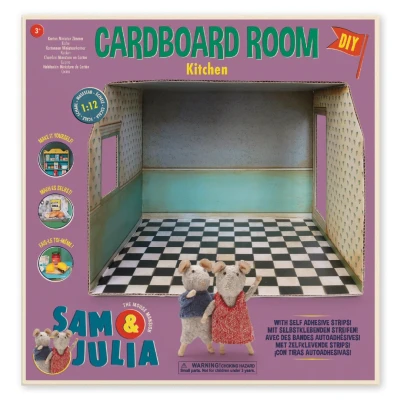 Afbeelding van Het Muizenhuis kartonnen speelhuis keuken (Cardboard room / Kitchen)