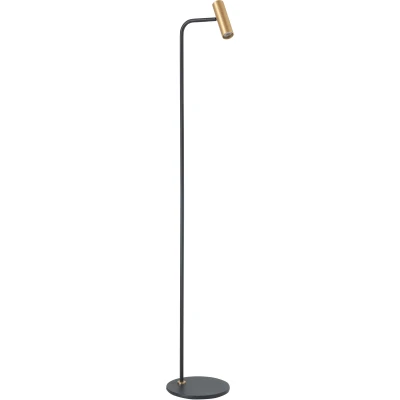 Afbeelding van Trend Leeslamp 1 lichts h:132 cm zwart/goud mini koker Modern Highlight