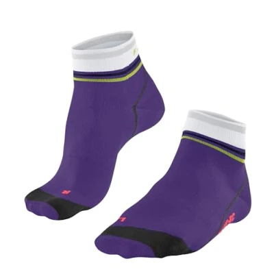 Afbeelding van Falke BC Impulse Reflect Short Biking Sportsokken, Maat: 42 43, Amethyst