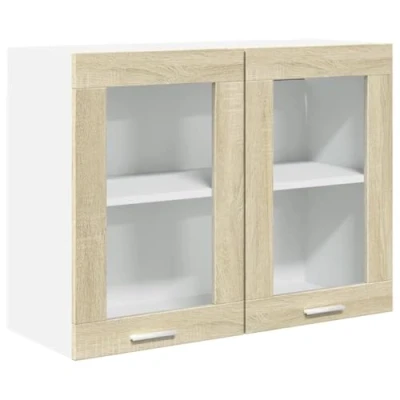 Afbeelding van Hangkast 80x31x60 cm spaanplaat sonoma eikenkleurig