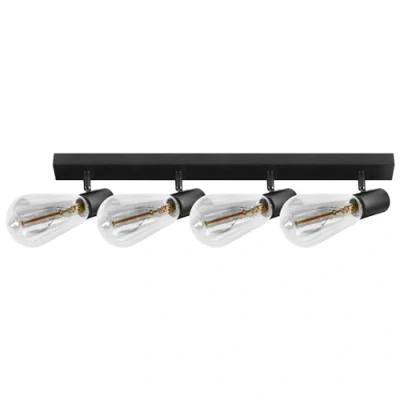 Afbeelding van Miratic Plafondspots E27 IP20 plafondverlichting voor woonkamer, keuken en slaapkamer, plafondlamp, spot binnenverlichting (geen lamp inbegrepen) (4 x 60 W)