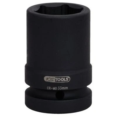 Afbeelding van KS Tools, Dopsleutel + dopmoer, 1&quot; stopcontact, gemiddelde lengte (24 mm)