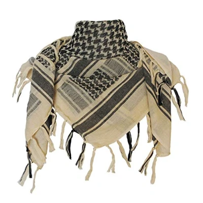 Afbeelding van Explore Land Shemagh Militaire Katoenen Sjaal voor Keffiyeh, Khaki (stad), Eén maat