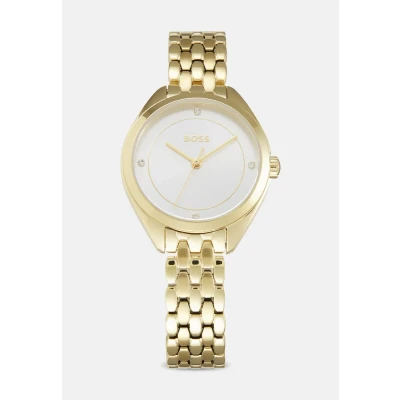 Afbeelding van HUGO BOSS dames Mae horloge HB1502733 in de kleur Goud