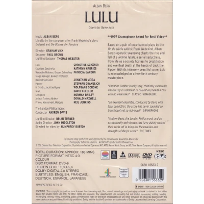 Afbeelding van Glyndebourne Festival Opera: Berg: Lulu [DVD]