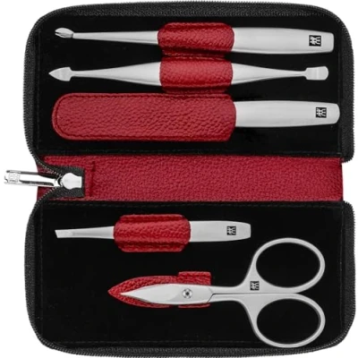 Afbeelding van Zwilling TWEEZERMAN Pincet, 2 delige cadeauset, reisformaat voor het ontharen van haar, roségoud