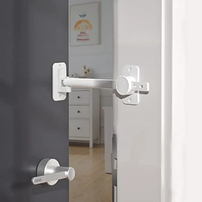 Afbeelding van SAFELON Baby Safety Door Finger Pinch Guard, deurslot en deurstop voor kinderen huisdieren, praktische ingang katten (wit) (1 stuk)