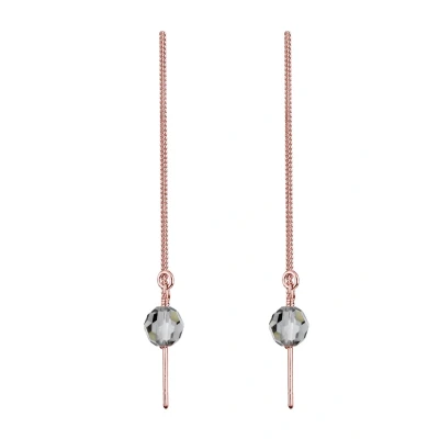 Afbeelding van Elli Damesoorbellen Sterling zilver 925/1000 kristal, Kristal