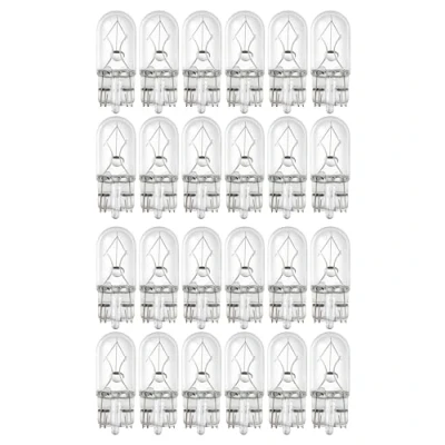 Afbeelding van Magnet Set van 20 W5W halogeenlampen, Wedge, 12 V, 5 W, fitting T10, W2.1X9.5D, voor binnen en buiten, auto motorfiets