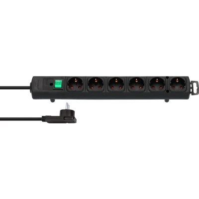 Afbeelding van Comfort Line Plus Stekkerdoos, 6 voudig met platte stekker 2m1