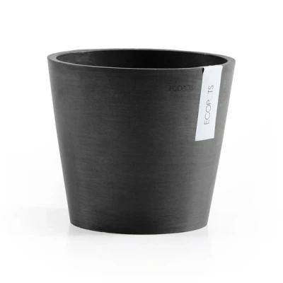Afbeelding van Ecopots Amsterdam 20 cm donker grijs planten/bloembak pot