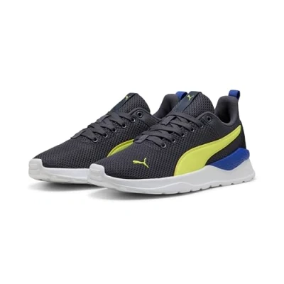 Afbeelding van PUMA Anzarun Lite JR Sneakers voor kinderen, Galactic Grey Lemon Sherbert Zwart