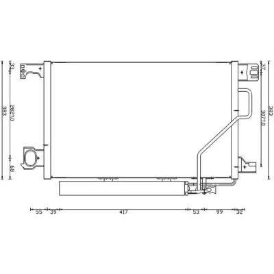 Afbeelding van Condensor, airconditioning MAHLE AC 662 000S