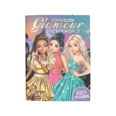 Afbeelding van Depesche TOPModel 13232 Glamour stickerboek met 20 pagina&#039;s voor het maken van mooie modelpatronen, 3 dubbelzijdige stickers, meerkleurig