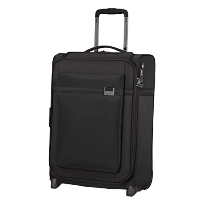 Image de Samsonite Airea Bragage à main expensable de haut niveau, 2 rouleaux, 55 cm, 41/46 L, noir