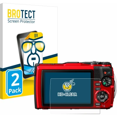 Afbeelding van BROTECT Screenprotector voor Olympus Tough TG 6 Folie Beschermfolie transparant (2 Stuks)