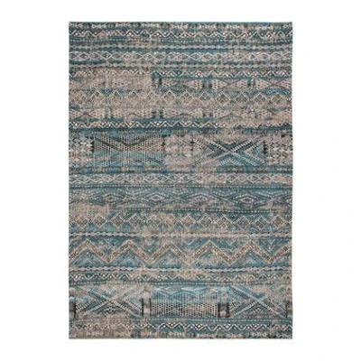 Afbeelding van 9110 Antiquarian Kelim Zemmuri Blue Vloerkleed 170x240 Rechthoek Laagpolig,Vintage Tapijt Modern Meerkleurig