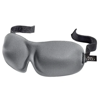 Afbeelding van Bucky Drukvrij oogmasker, koud grijs, Eén maat, casual