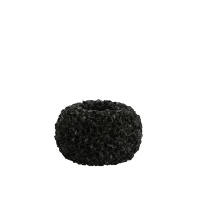 Afbeelding van Light &amp; Living Vaas PHYLIA Ø38x23cm Zwart