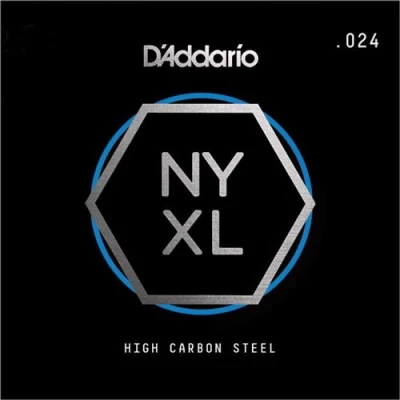 Image de D&#039;Addario NYS024, acier pur, .024 corde au détail pur guitare électrique ou acoustique