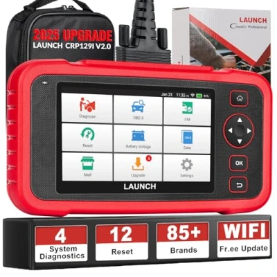 Afbeelding van 2023 LAUNCH Creader Elite, CRP129i obd2 diagnostisch gereedschap, 8 reset TPMS/olie/EPB/SAS/BMS/throttle Valve Reset, Injector Coding, ABS/SRS/TCM/engine car diagnostic tool, VIN,