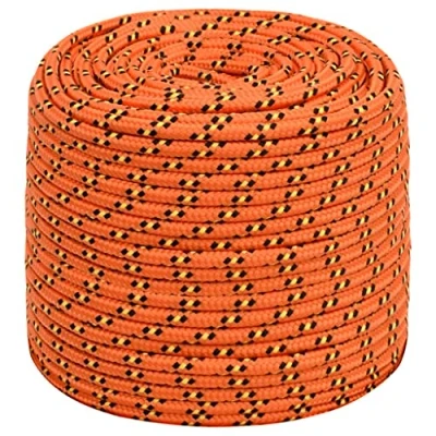 Afbeelding van vidaXL Boottouw 8 mm 50 m polypropyleen oranje