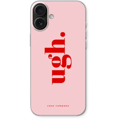Afbeelding van Case Company® hoesje geschikt voor iPhone 16 Plus Ugh Soft Cover Telefoonhoesje Bescherming aan alle Kanten en Schermrand