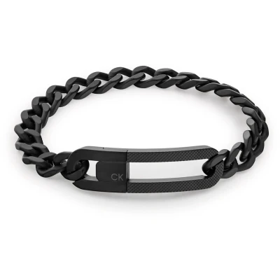 Afbeelding van Calvin Klein CJ35000133 Heren Armband Schakelarmband Sieraad Staal 7 mm breed