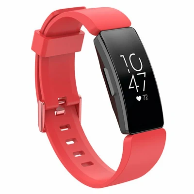 Afbeelding van Fitbit Inspire 1 / HR Ace 2 siliconen bandje met gesp Maat: Small rood