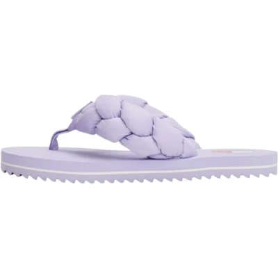 Afbeelding van Tommy Jeans Teensandalen, Dames, Maat: 36, Pale amethyst Textiel