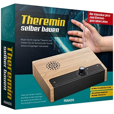Afbeelding van FRANZIS 67105 Theremin om zelf te monteren, naadloze set, bouw en speel het iconische muziekinstrument met kaart, luidspreker enz.