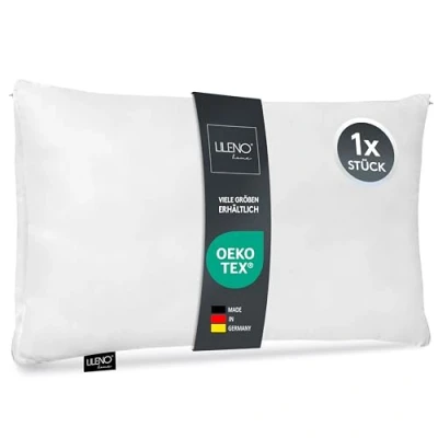 Afbeelding van LILENO HOME Microvezelkussen, 30 x 50 cm, wasbaar tot 95 C, met ritssluiting, kussen van als voor bed of decoratief kussen, bankkussen