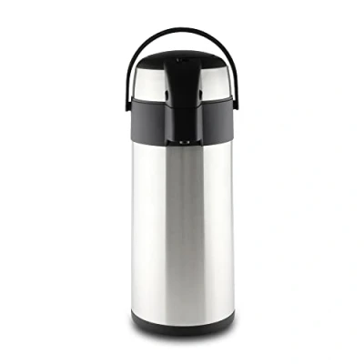 Afbeelding van Pioneer Airpot Dubbelwandige roestvrijstalen dispenser met handvat, zilver, 4,0 l, 8 uur warm