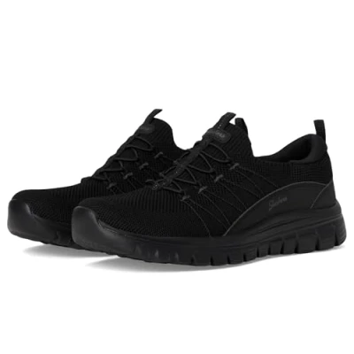 Afbeelding van Skechers Graceful Picture Perfect Sneakers voor dames, zwart.