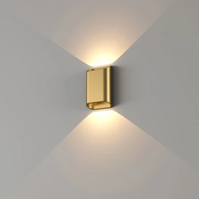 Afbeelding van Wandlamp Diaz S Warm Goud