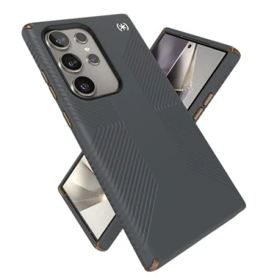 Afbeelding van Speck Presidio2 Grip Samsung Galaxy S24 Ultra Charcoal Grey with Microban