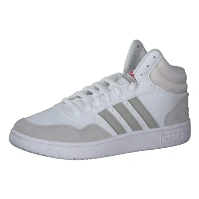 Afbeelding van adidas Originals Hoops 3.0 MID Sneakers hoog, Heren, Maat: 43, Weiß Leer/ synthetisch