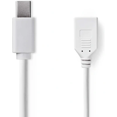 Afbeelding van Mini DisplayPort naar verlengkabel Nedis 0.2 meter (Full HD)