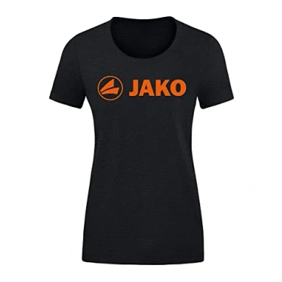 Afbeelding van T shirt Promo Zwart gemeleerd/fluo oranje / 42