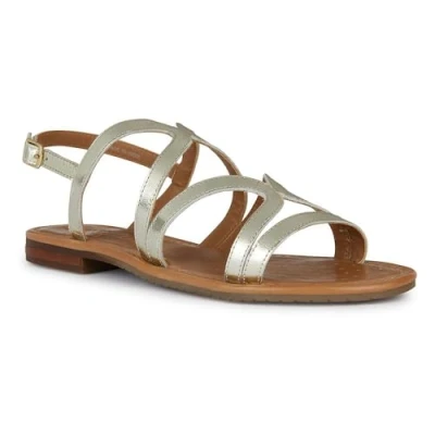 Afbeelding van Geox Sandalen, Dames, Maat: 37, Light gold Leer