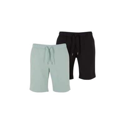 Afbeelding van Urban Classics Stretch Twill Joggshorts 2 Pack Korte broek XL Mintgroen/Zwart