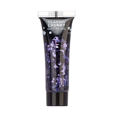 Afbeelding van Moon Glitter Klassieke dikke glanzende gel, 12 ml, lavendel, glitter, voor het gezicht.
