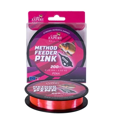 Afbeelding van Energo Method Feeder Monofilament Pink 0.30mm 200m Nylon vislijn