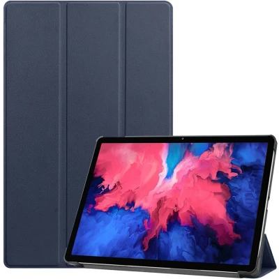 Afbeelding van iMoshion Tablet Hoes Geschikt voor Lenovo Tab P11 Plus / Trifold Bookcase Donkerblauw
