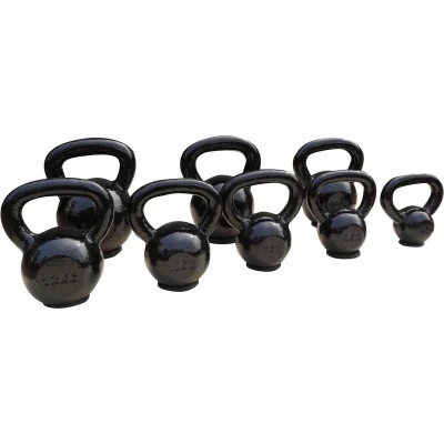 Afbeelding van Toorx Fitness Gietijzeren Kettlebell Met Rubber Basis Zwart Gietijzer