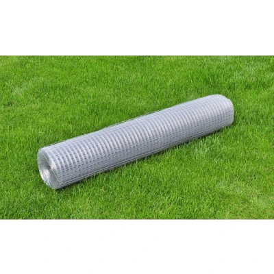 Afbeelding van Kippengaas 25x1 m gegalvaniseerd staal zilverkleurig
