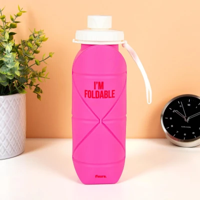 Afbeelding van Opvouwbare Waterfles Roze