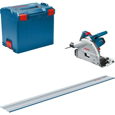 Afbeelding van Bosch Blauw GKT 55 GCE Professional Invalcirkelzaagmachine Set 1400 W 1 x geleiderail 165 mm