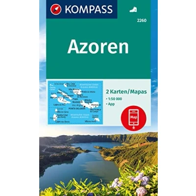 Afbeelding van KOMPASS Wanderkarten Set 2260 Azoren (2 Karten) 1:50.000